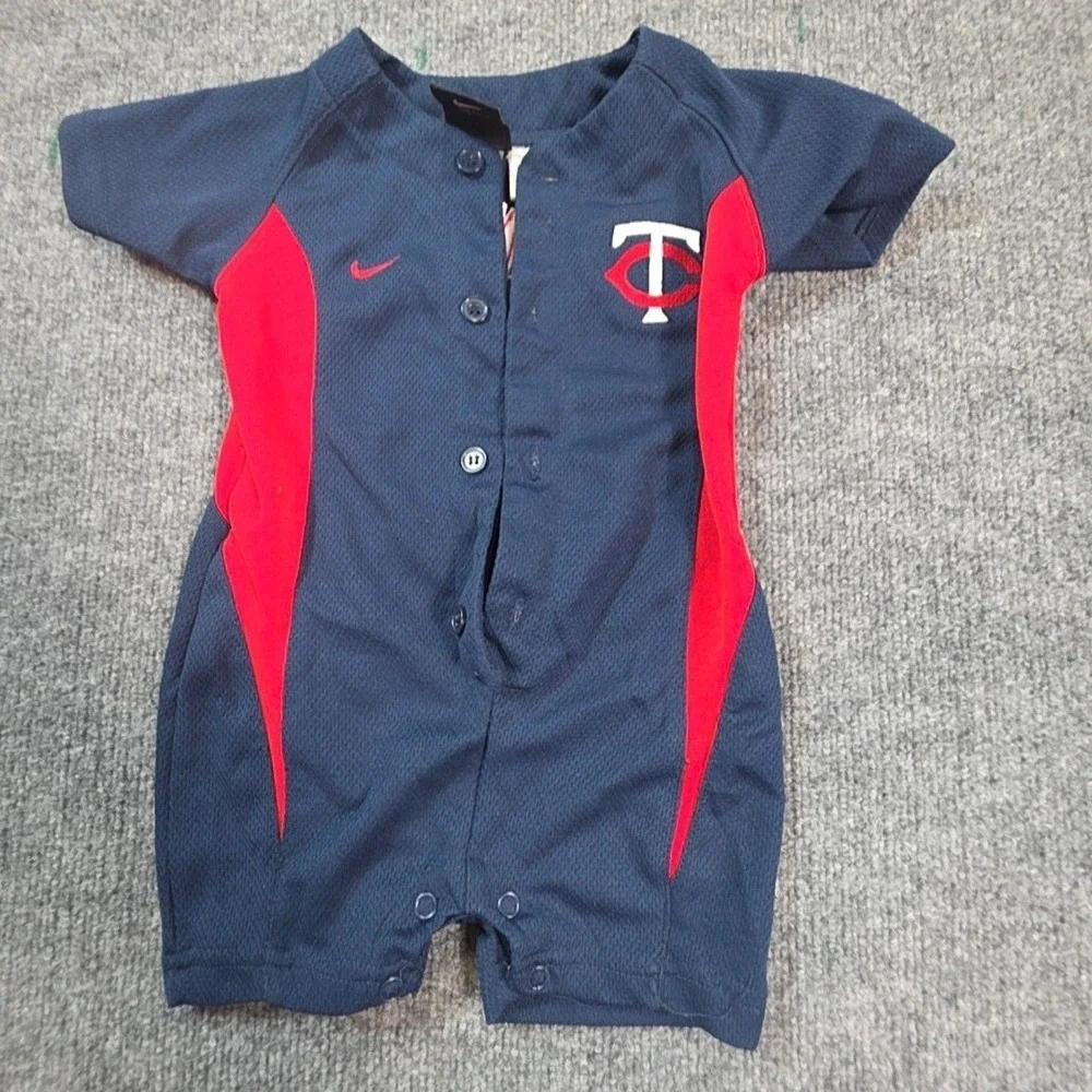 Minnesota Twins Jersey Boys 12-18 Months Blue MLB Baseball Nike Torii Hunter 48